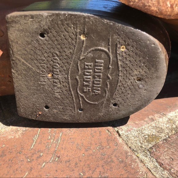 Nocona Cowboy Boots Brown 10B - Picture 5 of 14